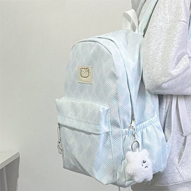 Mochila con forma de corazón para niña, bonita mochila para estudiantes de secundaria, de gran capacidad, para ordenador