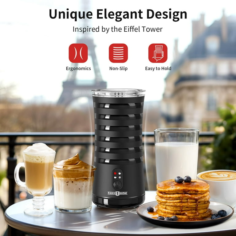 Rechargeable Hot Milk Frother Miroco Milk Frother, Automatic Hot