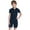 Navy Blue, variant on Adaptive Clothing for Kids with Special Needs Crotch Button Jumpsuit Boys Short Sleeve Anti-strip Romper Grey 14