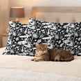 thumbnail image 3 of Black Mushrooms Outdoor Waterproof Pillow Covers, Fall Retro Botanical Farmhouse Country Decorative Rectangle Throw Pillowcase Sofa Cushion Sham for Patio/Couch/Chair, 20"x12" 2 Pack, 3 of 8
