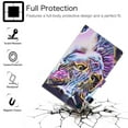 thumbnail image 2 of Allytech Cute Pattern Painted Case for Lenovo Tab M10 FHD Plus 10.3"(2nd Gen) TB-X606F, Slim Folio PU Leather Wallet Stand Magnetic Clasp Smart Protective Tablet Case for TB-X606F/X606X, Colorful Cat, 2 of 6