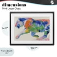 thumbnail image 4 of Stupell Industries Contemporary Colorful Tiger In Motion Black Framed Print Under Glass, 20 x 14, by Chromatic Storm Studio, 4 of 8