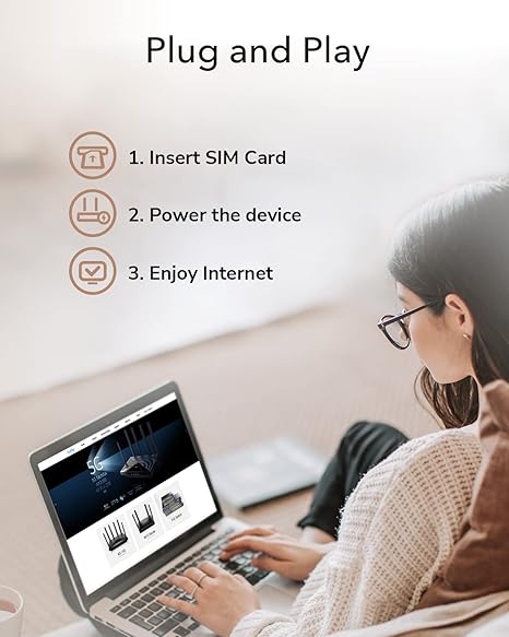 Cudy New 4G LTE Cat 6 WiFi Router, Qualcomm Chipset, LTE Modem, Dual SIM 4G Cellular Router, AC1200 Dual Band WiFi, 4 Gigabit Ports, OpenVPN, WireGuard, Band Lock, TTL, at Command