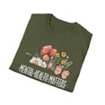 thumbnail image 5 of Floral Mental Health, Gildan Unisex Softstyle T-Shirt, Graphic Tee, S-3XL, 5 of 5