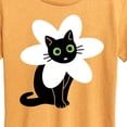 thumbnail image 3 of Instant Message - Derpy Flower Cat - Women's Short Sleeve Graphic T-Shirt, 3 of 7