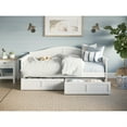 thumbnail image 4 of AFI Nantucket Twin Wood Daybed with Set of 2 Drawers in White, 4 of 5