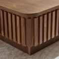 thumbnail image 6 of Kevinplus 35.43" Modern Handcraft Drum Coffee Table for Living Room, Lift Top Wooden Coffee Table with Hidden Storage Space, Walnut, 6 of 9