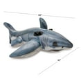 thumbnail image 6 of Intex Shark Ride-On Pool Float with Handles Ages 3+, 6 of 6