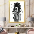 thumbnail image 3 of Designart 'Black and White Portrait of African American Woman V' Modern Framed Art Print, 3 of 4