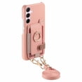 thumbnail image 5 of For Samsung Galaxy S26 5G 6.7" Phone Case Wallet With Card Holder,PU Leather Case,Ring Holder Kickstand Magnetic Protective Women Men Cover With Shoulder Strap,Pink,For Galaxy S26 (5G), 5 of 10