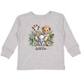 thumbnail image 3 of Inktastic Wild One Jungle Animals Baby Safari Boys or Girls Long Sleeve Toddler T-Shirt, 3 of 5