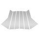 thumbnail image 1 of Moldura de Ventana del Poste de la Puerta Unique Bargains para Chevy Captiva 2019-2023 Tono Plateado Sticker Antirrayaduras para los Laterales Frontal y Trasero 6 Pcs, 1 of 7