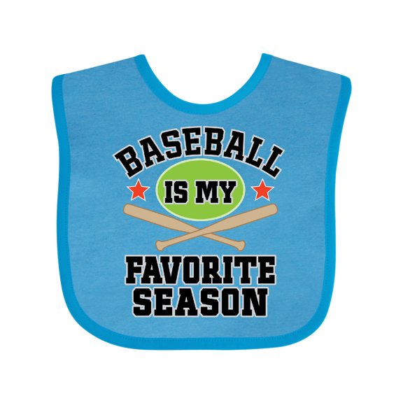 Inktastic Baseball is My Favorite Season Boys or Girls Baby Bib