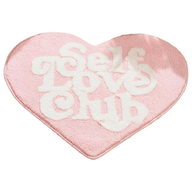 Carpet Valentine's Day Heart Shaped Carpet Valentine's Day Bathroom Decoration Non Bathroom Mat Red Bathroom Decoration Heart Rug Washable Heart Shaped Floor & Door Mat Welcome Area Rug