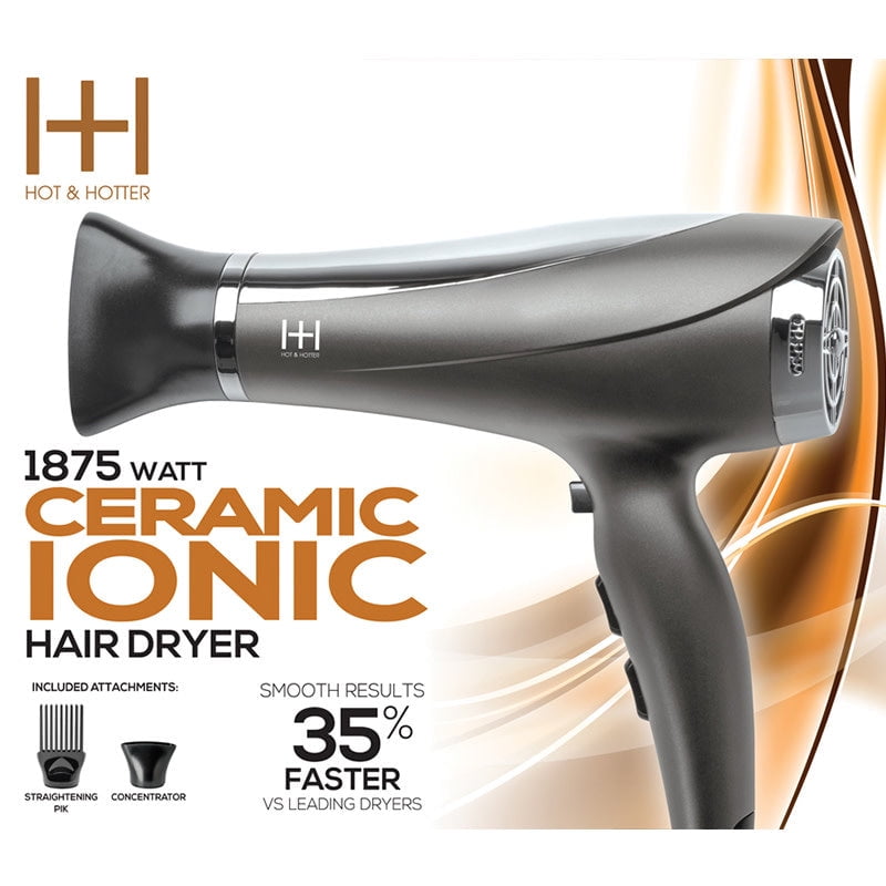 Hot Hotter Ceramic Ionic 1875 Hair Dryer (5903)