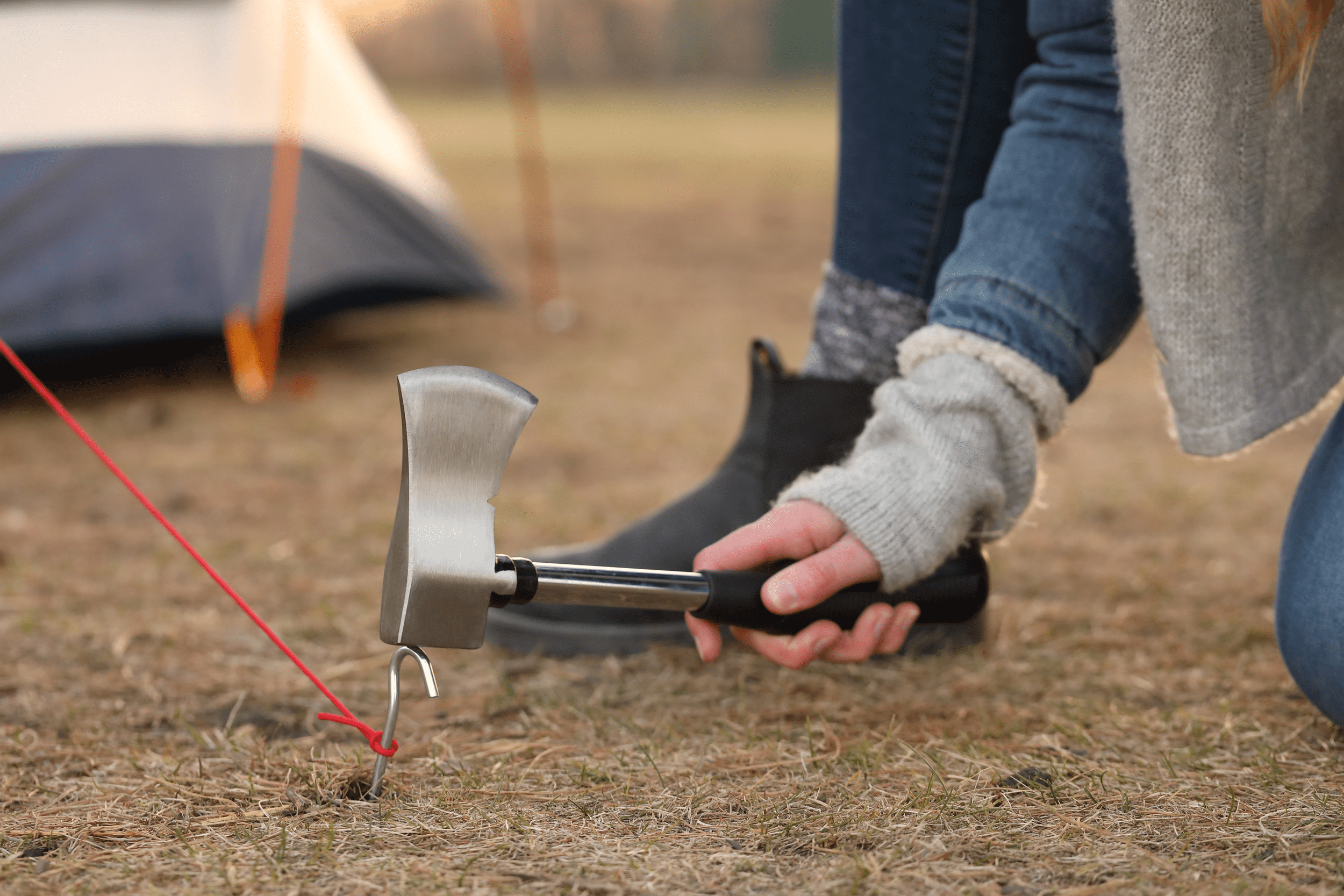 Coghlan's Camp Axe 14" Lightweight Hatchet - Durable Steel Blade & Non-Slip Handle for Camping