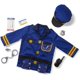 thumbnail image 1 of Conjunto de disfraces de juego de rol de oficial de policía para niños unisex (8 piezas) Embalaje sin frustración Multicolor, Edades 3-6 años XianweiShao 8390611992019, 1 of 5
