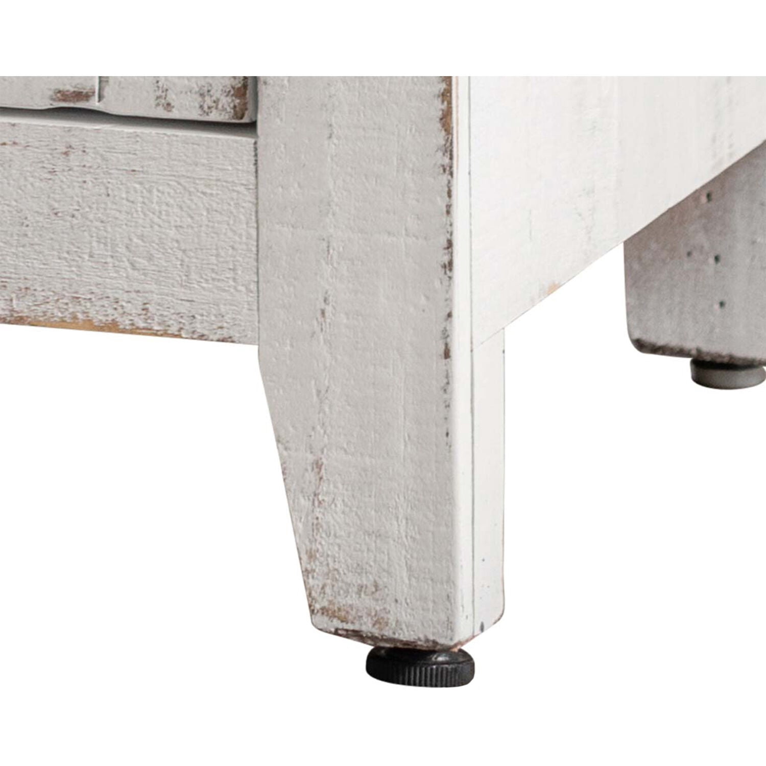 Hanover Palm City Accent Chest with Storage, 32-In. Height, Rustic White Finish, HLR008-WHT