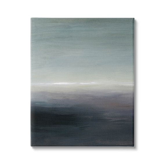 Stupell Industries Dark Abstract Landscape Horizon Painting Gallery Wrapped Canvas Print Wall Art, Design by Grace Popp