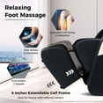 thumbnail image 4 of Costway Relaxation38 SL Track Zero Gravity Massage Recliner with Thai Stretch Foot Rollers Voice Control Black, 4 of 10