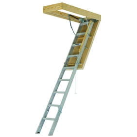 Louisville Ladder Al228p 10 Ft 12 Ft Aluminum Attic Ladder