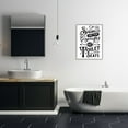 thumbnail image 5 of Stupell Industries Humorous Bathroom Toilet Seat Phrase Vintage Typography Graphic Art Gray Framed Art Print Wall Art, Design by Lettered and Lined, 5 of 5
