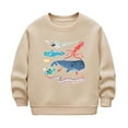 thumbnail image 2 of Bnwani Toddler Boys Sweatshirt Crew Neck Long Sleeve Winter Warm Sweatshirt Printed Pullover, 2 of 7