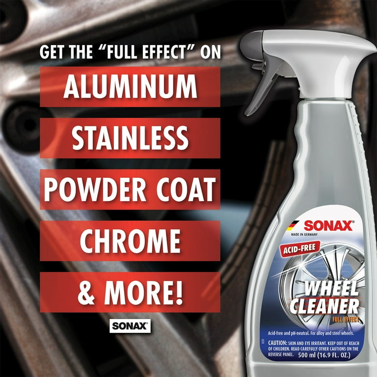 Sonax Wheel Cleaner Full Effect Spray - 16.9 fl. oz. Acid-Free Car