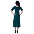 thumbnail image 3 of Moomaya Robe Taille Rassemblée Longueur Thé Vêtements d'Été Classiques, 3 of 6