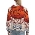 thumbnail image 7 of Salouo Basketball Shot Pattern Hoodie Sweatshirts for Women, Autumn Pullover Hoodie Workout Sweat Women's Long Sleeve Preppy Sweatshirts-Small, 7 of 7