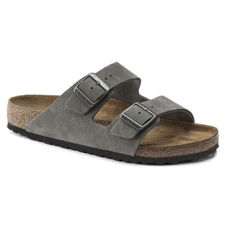 BIRKENSTOCK MEN\'S ARIZONA SANDALS, SOFT WHALE GREY, 11 MEDIUM US New BIRKENSTOCK Arizona Size 11 / 44 Regular Fit Gray Birko  main image 4