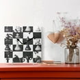 thumbnail image 2 of Grids with Chess Wall Clock Square Silent Non Ticking Battery Operated Clock for Home Bathroom Kitchen Bedroom Living Room, 2 of 8