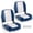 Blue, variant on Costway 2-Pack Folding Boat Seats with Thick Sponge Padding Fixing Bolts Hinges Gray