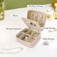thumbnail image 4 of 2 Pack Travel Jewelry Box for Girls – Small Jewelry Box with Mirror, Travel Jewelry Organizer, Perfect Gift for Women and Girls, Pink and Black, 4 of 8