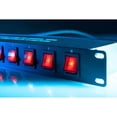 thumbnail image 4 of American DJ 8 channel AC power strip with 15 amp breaker and 8 on/off toggle switches. 19 inch rack mountable, 4 of 6