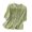Green, variant on Fesfesfes Workout Top Womens Casual Loose Fashion T-Shirt Seven Cent Sleeve Button Pockets Tops Cotton And Linen Blouse Shirts Women 2XL(US:12)