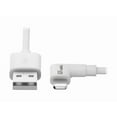 thumbnail image 4 of Tripp Lite Lightning to USB Sync Charge Right-Angle iPhone iPad White 3ft (M100-003-LRA-WH), 4 of 6