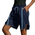 thumbnail image 2 of Delayuji Womens Shorts Casual Wide Leg Short Elastic Waist Workout Knee Length Short Running Athletic Yoga Shorts Sport Wear, 2 of 5