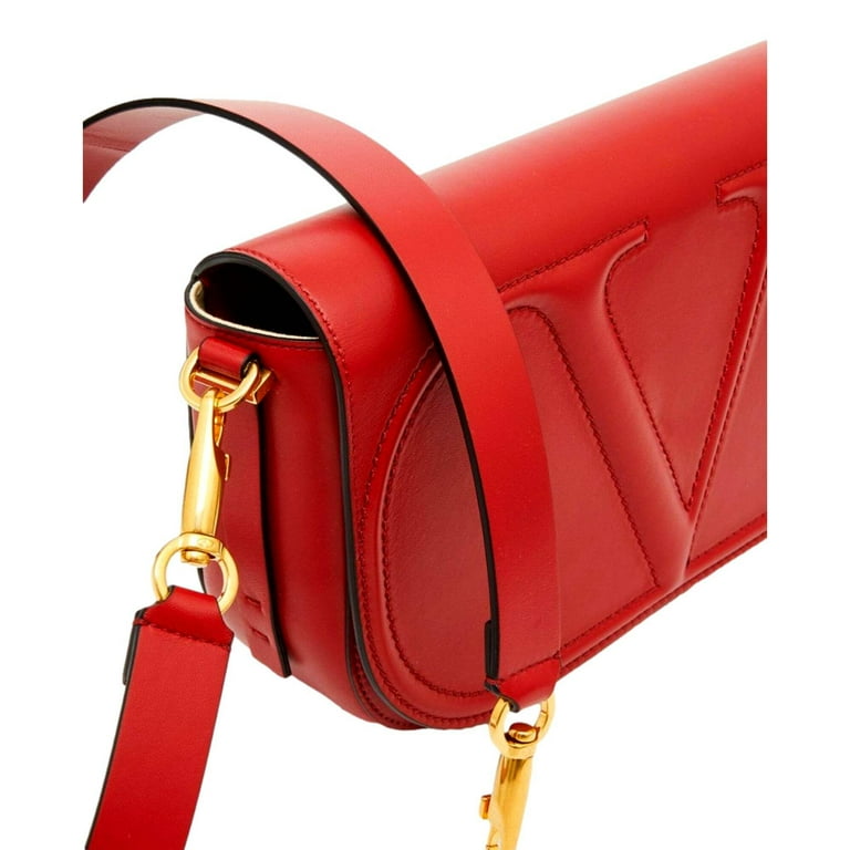 30%OFF!!EXPRESS便可◎NO.1ロングセラー VALENTINO VLOGO WALK Valentino Garavani VLogo Walk Large Crossbody Bag Red Calf