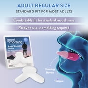 Good Morning Snore Solution Anti Snoring Mouthpiece for Adults, Tongue Retaining Snore Stopper Mouth Guard for Snoring, Regular Size