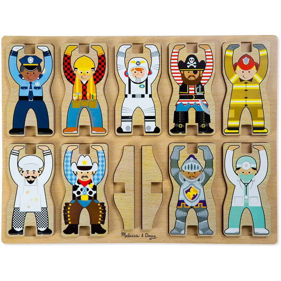 melissa and doug stacking wooden chunky puzzle