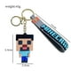thumbnail image 3 of LLavero de figura de Minecraft para niños, colgante de My World Steve, adorno de mochila, regalos de cumpleaños, 3 of 4