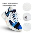 thumbnail image 3 of 2024 Geometric Lattice Women Or Men Lace Up Flat Sneakers Female Mesh Walking Footwear, 3 of 8