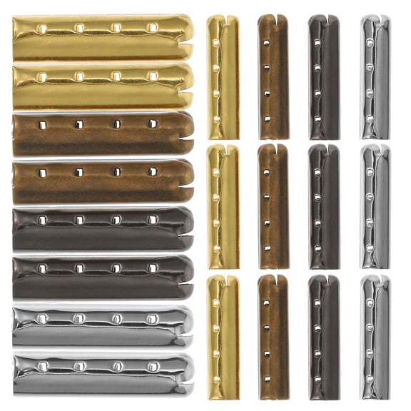 Raindrops  40 Pcs Buckle Shoes Shoelace Metal Round Toe Miss