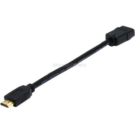 UPC: 0844660060611 | Monoprice 8 inch High Speed HDMI Port Saver HDMI With Ethernet Male to Female Port Saver