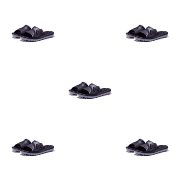 Zapatillas de baño Qarigey Hombres Mujeres Badslippers Toboganes huecos Sandalias de playa Interior Hogar Negro S M L XL XXL