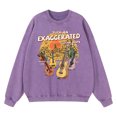 thumbnail image 3 of Sudadera con capucha para hombre, estilo hip hop, estilo vintage, desgastada, desgastada, con una guitarra exagerada, 2024, 3 of 4