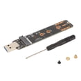 thumbnail image 3 of NVME To USB3.2 Gen 2 Adapter, High Speed Hot Swappable Plug And Play NVMe To USB Adapter  For M.2 NVME SSD Black, 3 of 8