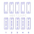 thumbnail image 2 of King Engine Bearings Engine Crankshaft Main Bearing Set MB5722XPC Fits select: 2011-2022 MITSUBISHI OUTLANDER SPORT, 2008-2017 MITSUBISHI LANCER, 2 of 3