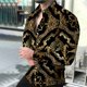 thumbnail image 1 of Camisas hawaianas de manga larga para hombre, camisas de moda, blusas de estilo europeo de lujo, blusas de playa doradas, ropa para hombre, camisas Voion para hombre, 1 of 6